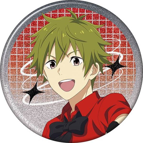 【8月予約】アイドルマスター SideM グリッター缶バッジ／秋山隼人 サマーマーケット キャラグッズ 4550621347283