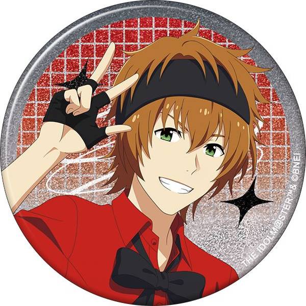 【8月予約】アイドルマスター SideM グリッター缶バッジ／若里春名 サマーマーケット キャラグッズ 4550621347313