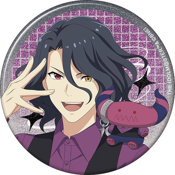 【8月予約】アイドルマスター SideM グリッター缶バッジ／アスラン＝ベルゼビュートII世 サマーマーケット キャラグッズ 4550621347351