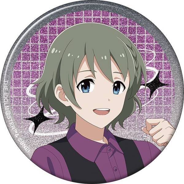 【8月予約】アイドルマスター SideM グリッター缶バッジ／卯月巻緒 サマーマーケット キャラグッズ 4550621347368