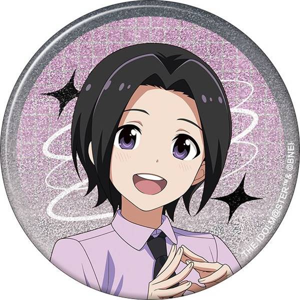 【8月予約】アイドルマスター SideM グリッター缶バッジ／岡村直央 サマーマーケット キャラグッズ 4550621347382