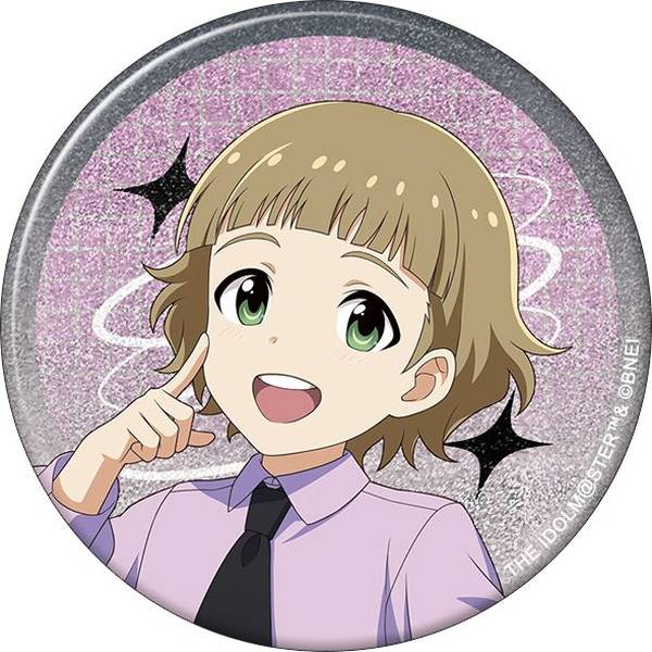 【8月予約】アイドルマスター SideM グリッター缶バッジ／姫野かのん サマーマーケット キャラグッズ 4550621347405