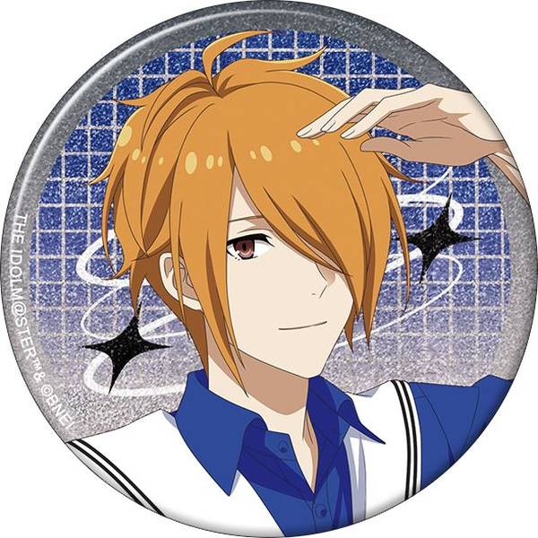 【8月予約】アイドルマスター SideM グリッター缶バッジ／九十九一希 サマーマーケット キャラグッズ 4550621347467