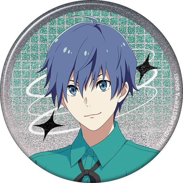 【8月予約】アイドルマスター SideM グリッター缶バッジ／天峰秀 サマーマーケット キャラグッズ 4550621347504