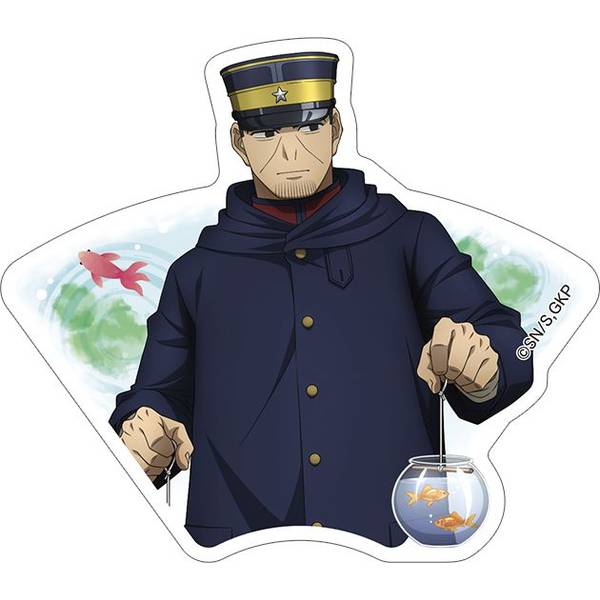 【7月予約】ゴールデンカムイダイカットステッカー／月島軍曹 キャラグッズ 4550621349843