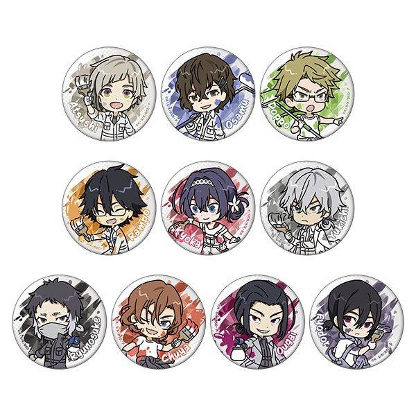 【10月予約】文豪ストレイドッグス ホログラムキャラバッジコレクション／ツナギ、ちびキャラ 10個入BOX キャラグッズ 4550621357077