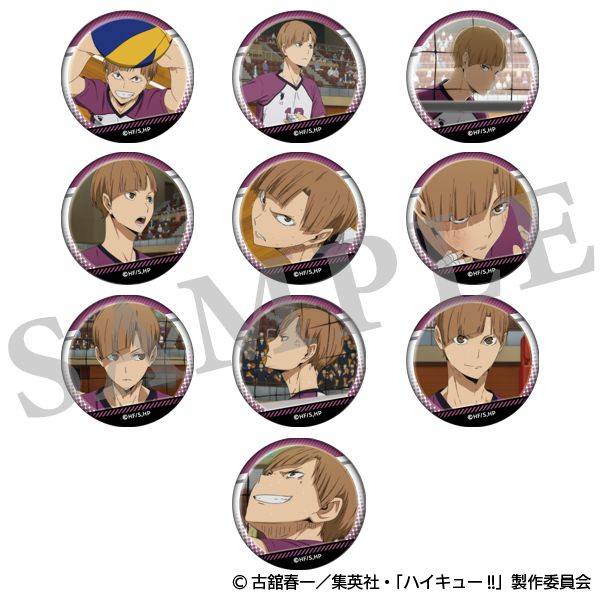 ハイキュー!! 白布がいっぱい場面写トレーディング缶バッジ 10個入BOX キャラグッズ 4550621391682【在庫品】