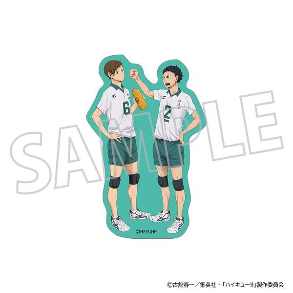 【10月予約】ハイキュー!! ダイカットステッカー／茂庭・二口 キャラグッズ 4550621401398
