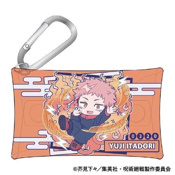 【10月予約】呪術廻戦 第2期 カラビナ付きクリアポーチ／虎杖 悠仁 ぱすてるぽっぷ キャラグッズ 4550621409028