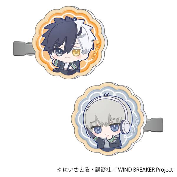 【1月予約】WIND BREAKER アクリルヘアクリップセット／桜 遥&梶 蓮 ぬいパル すきっぷ キャラグッズ 4550621426032