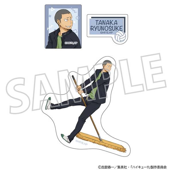 【11月予約】ハイキュー!! スマホステッカー／田中龍之介 キャラグッズ 4550621443336