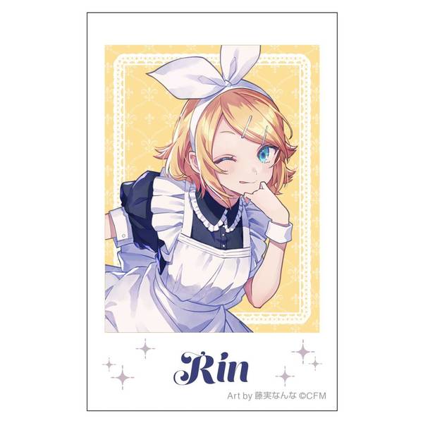 【3月予約】初音ミクシリーズ チェキプリント／鏡音リン メイド＆執事 Art by 藤実なんな キャラグッズ 4550621443435