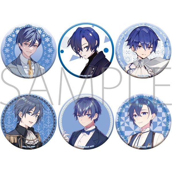 【5月予約】初音ミクシリーズ オーロラ缶バッジセット／KAITO キャラグッズ 4550621443664