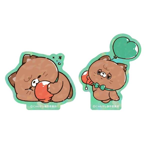 【12月予約】にゃんデレ オーロラステッカーセット／ちゃたろ キャラグッズ 4550621449567