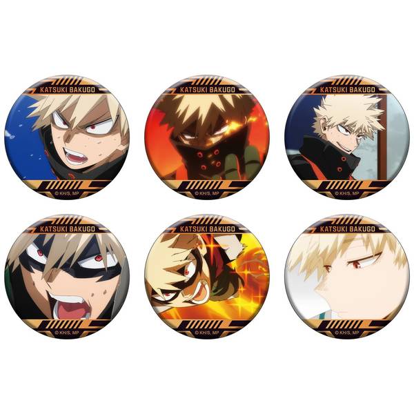 【11月予約】僕のヒーローアカデミア 缶バッジコレクション／爆豪 勝己 6個入BOX キャラグッズ 4550621461408