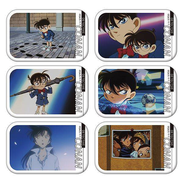 【1月予約】名探偵コナン メモリアルスクエア缶バッジコレクション／vol.1 ～ED～ 6個入BOX キャラグッズ 4550621483561