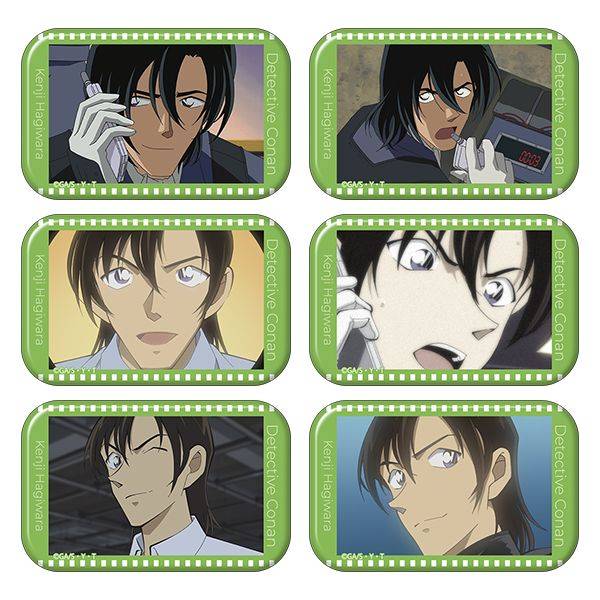 【4月予約】名探偵コナン スクエア缶バッジコレクション／萩原研二ver. 6個入BOX キャラグッズ 4550621483608
