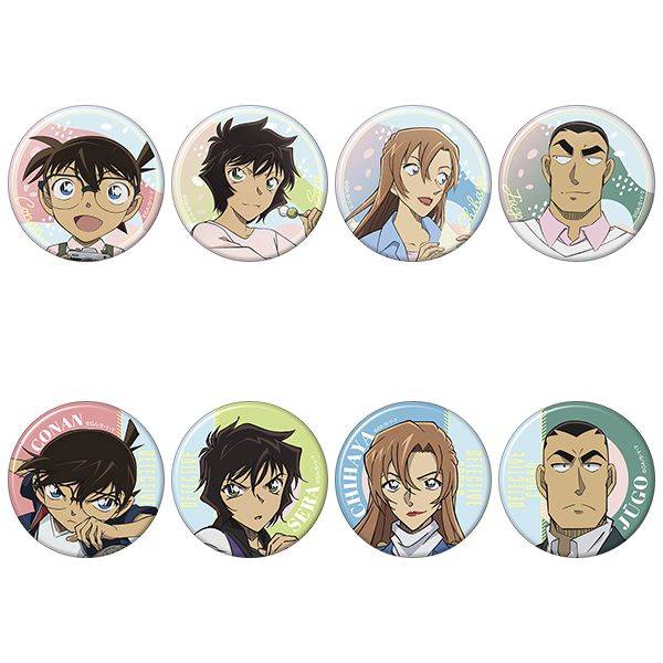 【4月予約】名探偵コナン キャラバッジコレクション／お花見 8個入BOX キャラグッズ 4550621484841