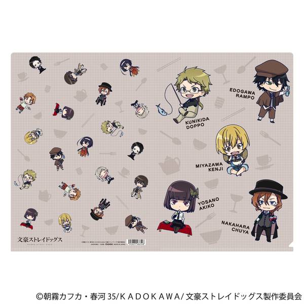 文豪ストレイドッグス森鴎外記念館 クリアファイル ちらし イラストカード 文豪ストレイドッグス クリアファイル／森鴎外(九州めぐり