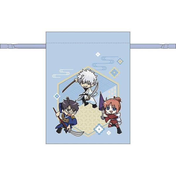 【1月予約】新劇場版 銀魂 -吉原大炎上- 巾着／銀時＆新八＆神楽 キャラグッズ 4550621486807