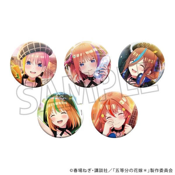 【4月予約】五等分の花嫁＊ 缶バッジセット(ガールズバンド) キャラグッズ 4550621492686