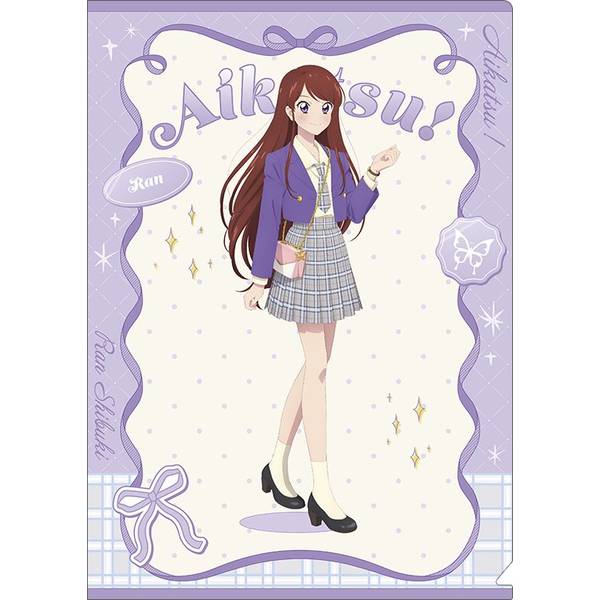 【3月予約】アイカツ！ クリアファイル／-Cute Check Style ver.- 紫吹 蘭 キャラグッズ 4550621512025