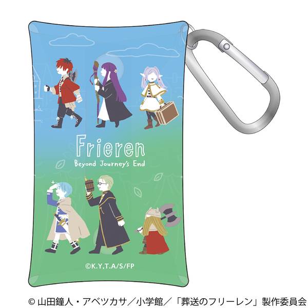 【3月予約】葬送のフリーレン カラビナ付きクリアポーチ／フリーレン一行＆勇者一行 キャラグッズ 4550621515415