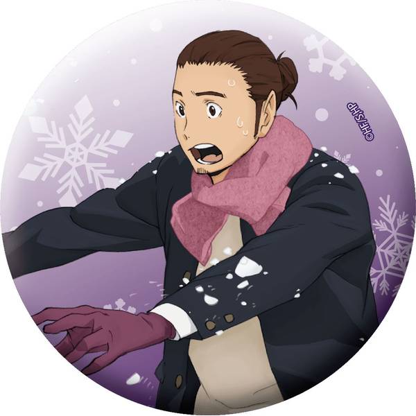 【2月予約】ハイキュー!! グリッター缶バッジ／東峰 旭 キャラグッズ 4550621522192