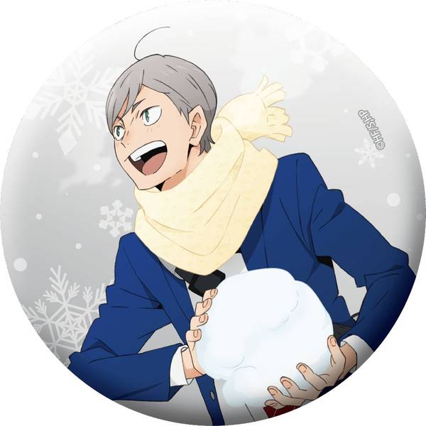 【2月予約】ハイキュー!! グリッター缶バッジ／灰羽リエーフ キャラグッズ 4550621522222