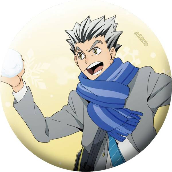 【2月予約】ハイキュー!! グリッター缶バッジ／木兎光太郎 キャラグッズ 4550621522239