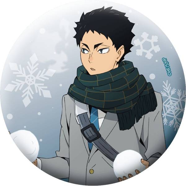 【2月予約】ハイキュー!! グリッター缶バッジ／赤葦京治 キャラグッズ 4550621522246