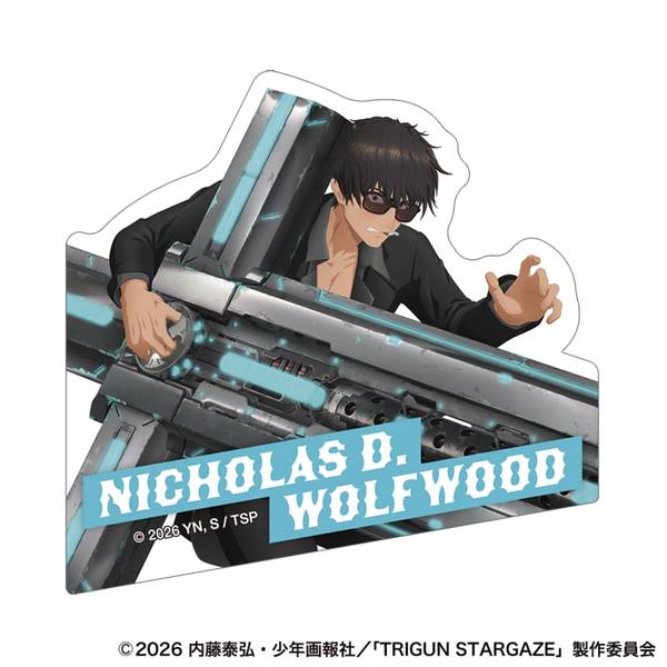 【2月予約】TRIGUN STARGAZE ステッカー／ニコラス・D・ウルフウッド B キャラグッズ 4550621533372