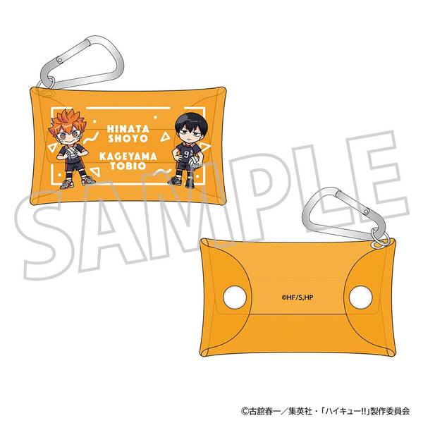 【1月予約】ハイキュー!! カラビナ付きクリアポーチ／日向翔陽・影山飛雄 キャラグッズ 4550621539039