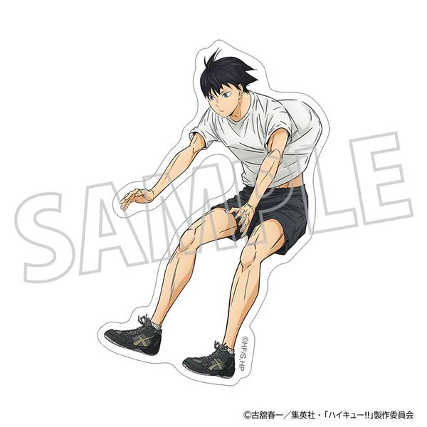 【3月予約】ハイキュー!! ダイカットステッカー／影山飛雄 体力測定 キャラグッズ 4550621543036