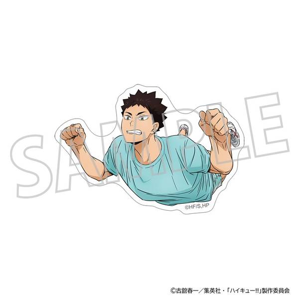 【3月予約】ハイキュー!! ダイカットステッカー／岩泉 一 体力測定 キャラグッズ 4550621543050