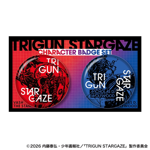 TRIGUN STARGAZE キャラバッジセット／ヴァッシュ＆ニコラス