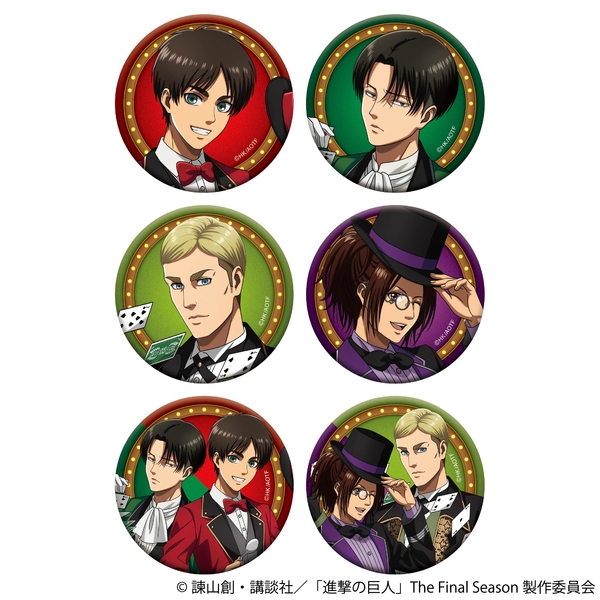 進撃の巨人 ホロキャラバッジコレクション ～マジシャン～ 6個入BOX