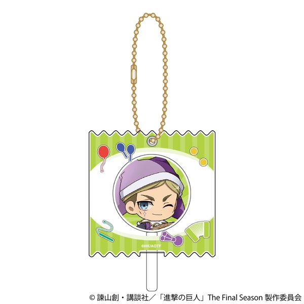 進撃の巨人 キャンディキーホルダー／エルヴィン ミニキャラ ピエロ