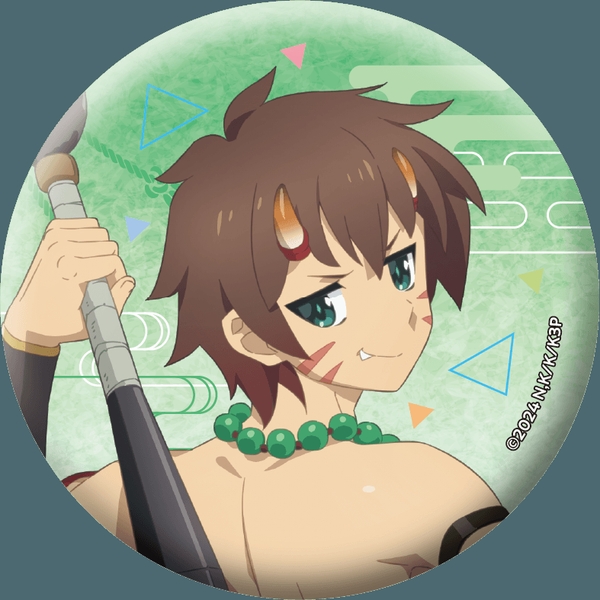 この素晴らしい世界に祝福を！ グリッター缶バッジ／カズマ