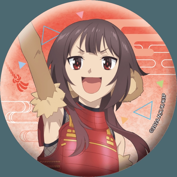 この素晴らしい世界に祝福を！ グリッター缶バッジ／めぐみん