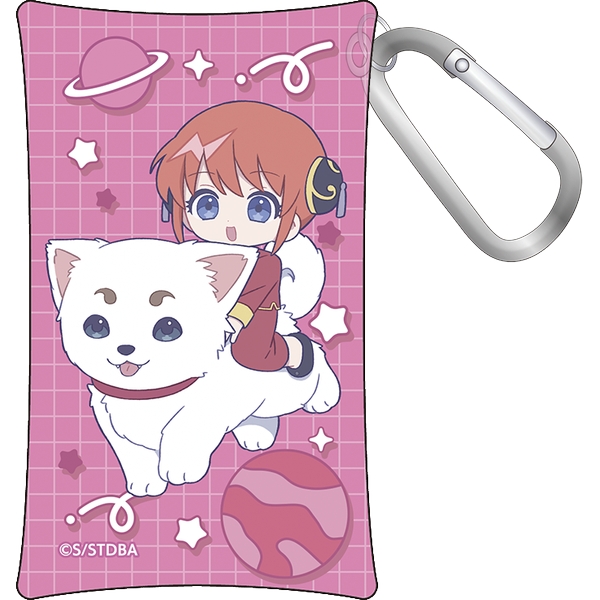 銀魂 カラビナ付きポーチ／ぱすてるぽっぷ 神楽＆定春