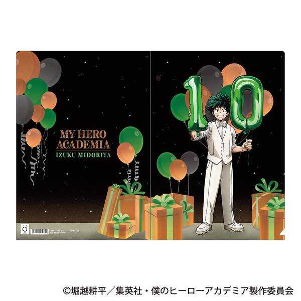 【4月予約】僕のヒーローアカデミア クリアファイル／緑谷 出久 10周年スタートダッシュ キャラグッズ 4550621578908