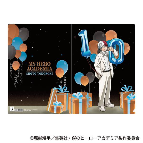 【4月予約】僕のヒーローアカデミア クリアファイル／轟 焦凍 10周年スタートダッシュ キャラグッズ 4550621578946