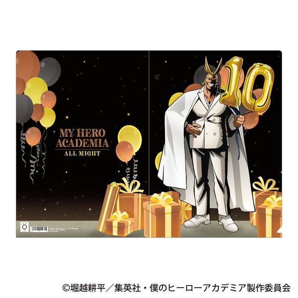 【4月予約】僕のヒーローアカデミア クリアファイル／オールマイト 10周年スタートダッシュ キャラグッズ 4550621578953