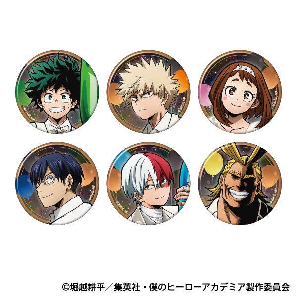 【4月予約】僕のヒーローアカデミア オーロラキャラバッジコレクション／10周年スタートダッシュ 6個入BOX キャラグッズ 4550621579097
