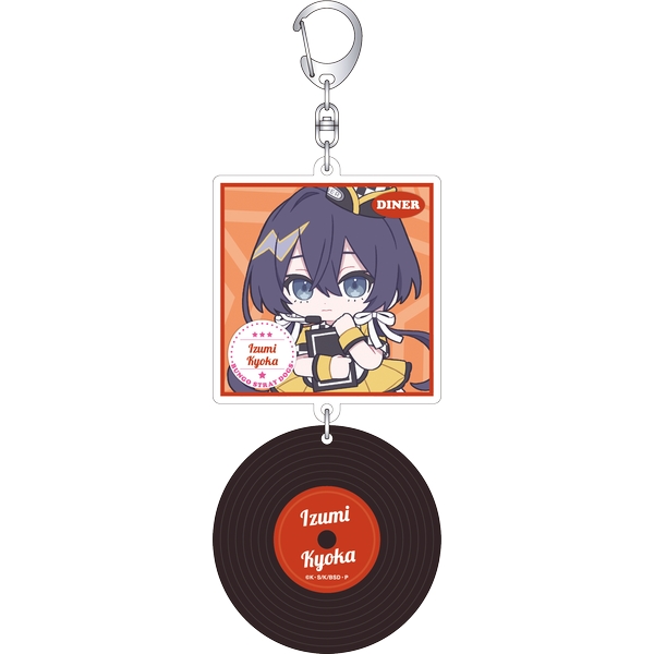 文豪ストレイドッグス レコード風アクリルキーホルダー／泉鏡花 ぱすてるぽっぷ