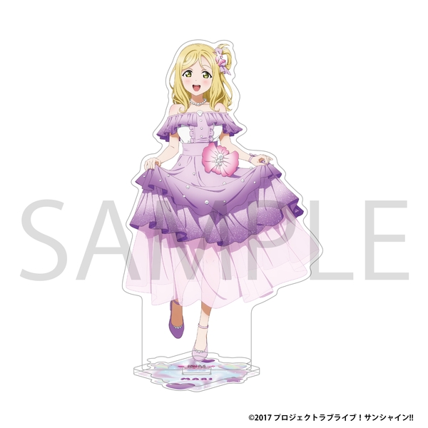ラブライブ！サンシャイン!! アクリルスタンド／小原 鞠莉 ぷかぷかAqoursフェア ver.