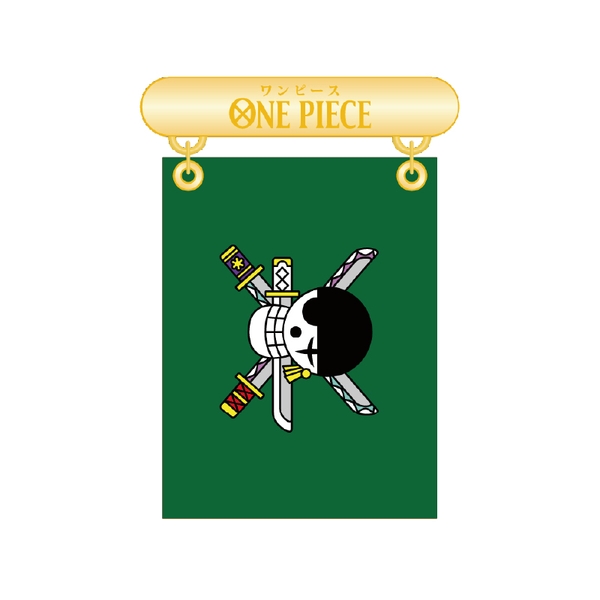 ONE PIECE フラッグバッジ／Vol.1 海賊旗 ゾロ