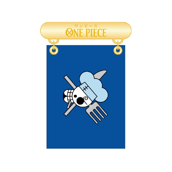 ONE PIECE フラッグバッジ／Vol.1 海賊旗 サンジ