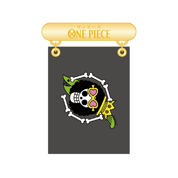 ONE PIECE フラッグバッジ／Vol.1 海賊旗 ブルック